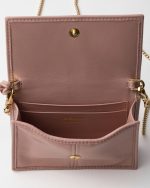 Prada Leather card holder with shoulder strap - Image 2